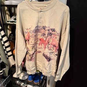 Levi's Cream Relaxed Fit Shirt